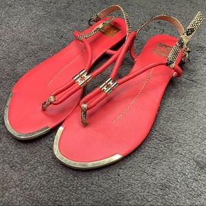 Dolce Vita Snakeskin Sandal Pink